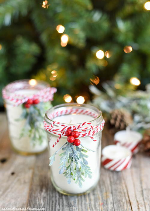 DIY Christmas Candles
 DIY Christmas Mason Jar Candle