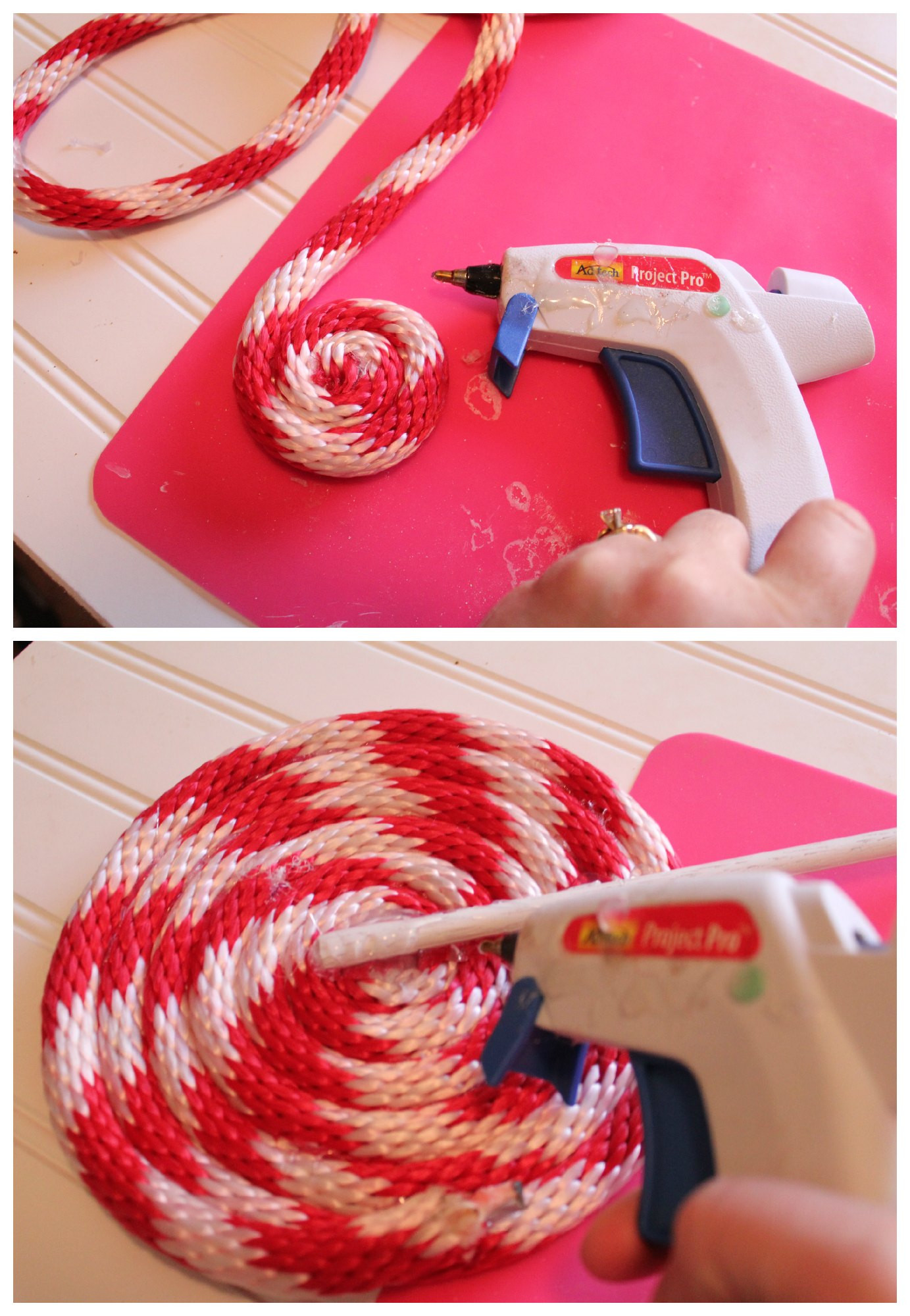 DIY Christmas Candy
 DIY Peppermint Lollipops Christmas Decor
