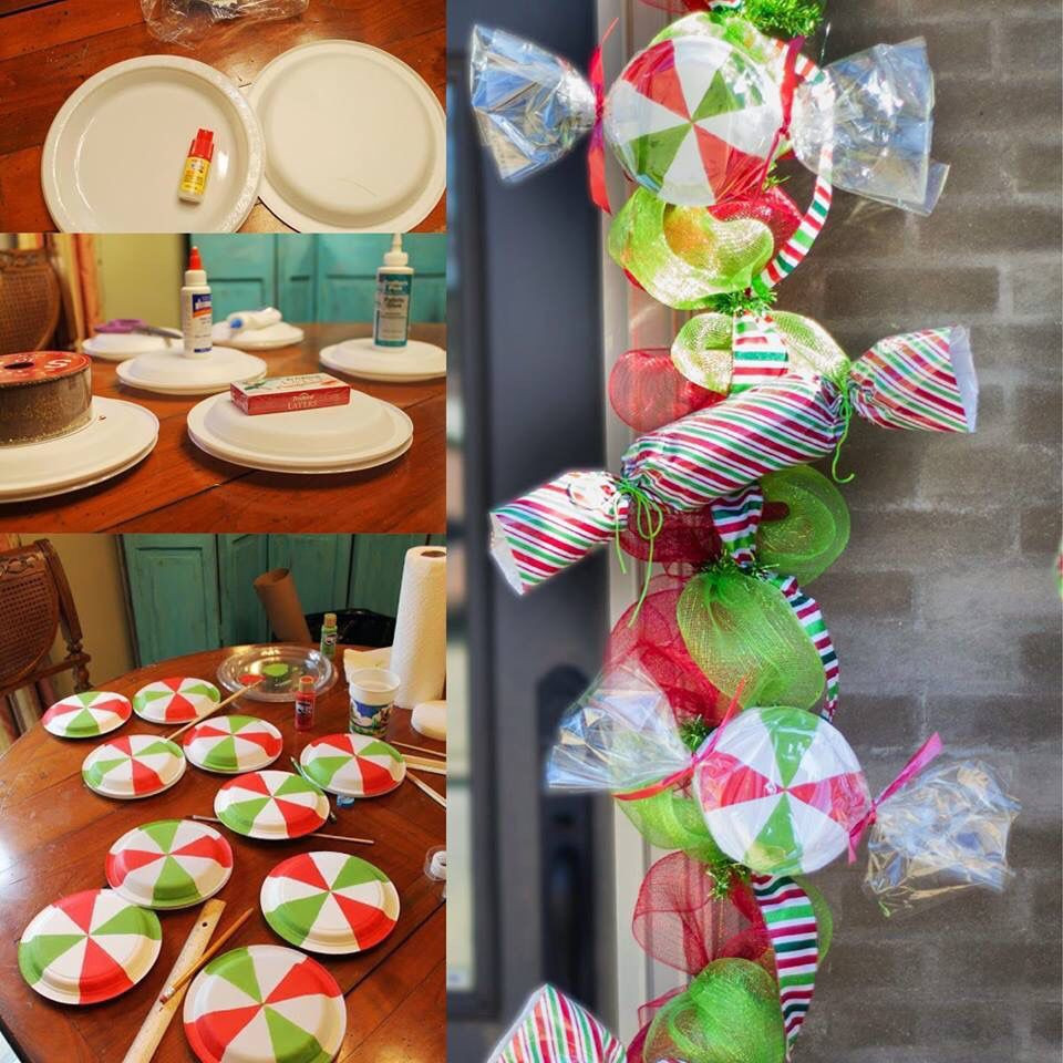 DIY Christmas Candy
 diy candy garland PARTY PROPS Pinterest
