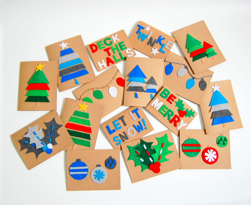 DIY Christmas Card
 DIY Felt Christmas Cards northstory