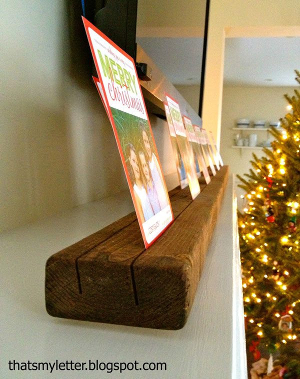 DIY Christmas Card Holder
 9 Fun & Clutter Free Ways to Display Holiday Cards