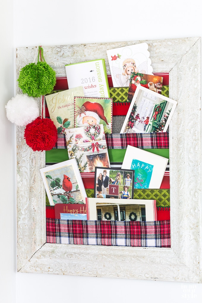 DIY Christmas Card Holder
 Christmas Card Holder You Can Make Tonight