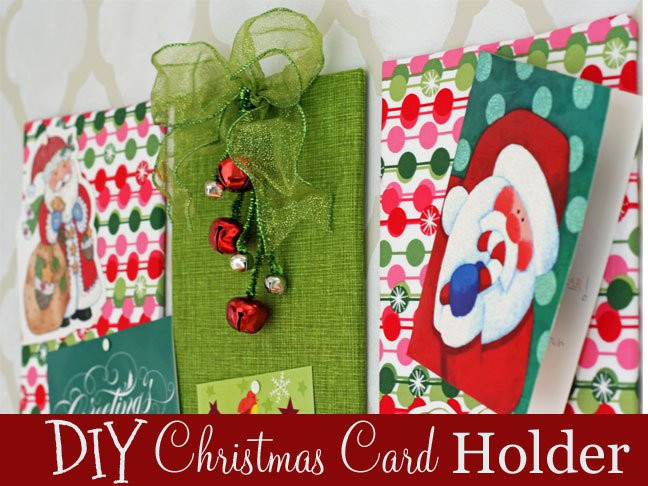 DIY Christmas Card Holder
 Holiday DIY Christmas Card Holder