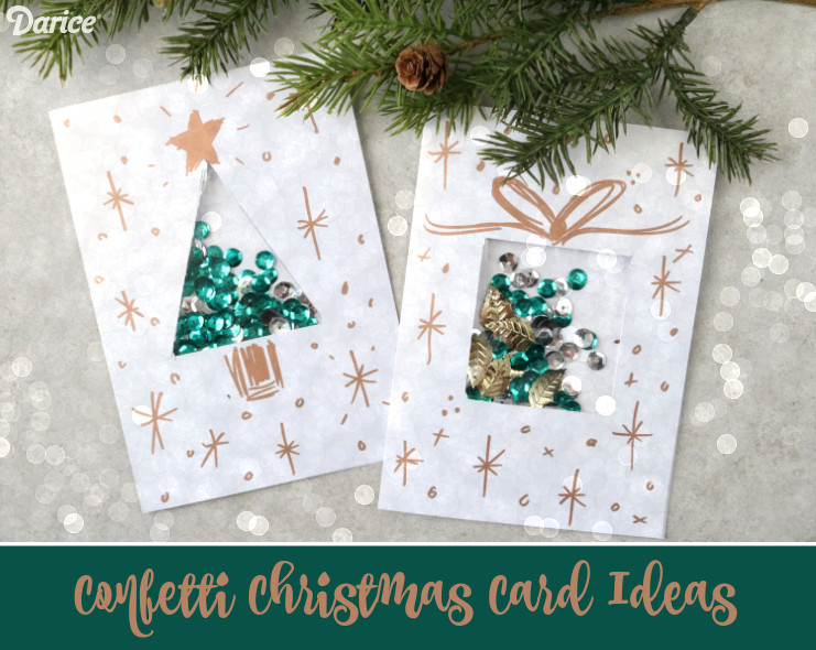 DIY Christmas Card Ideas
 DIY Christmas Card Ideas Confetti Present Card Darice