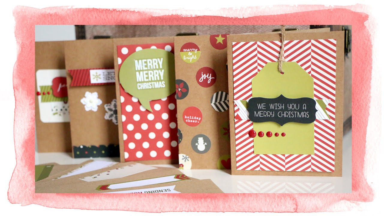 DIY Christmas Card
 Create adorable Christmas cards using the Simple Stories
