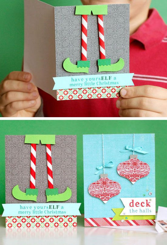 DIY Christmas Cards For Kids
 Diy christmas cards Christmas cards and Diy christmas on