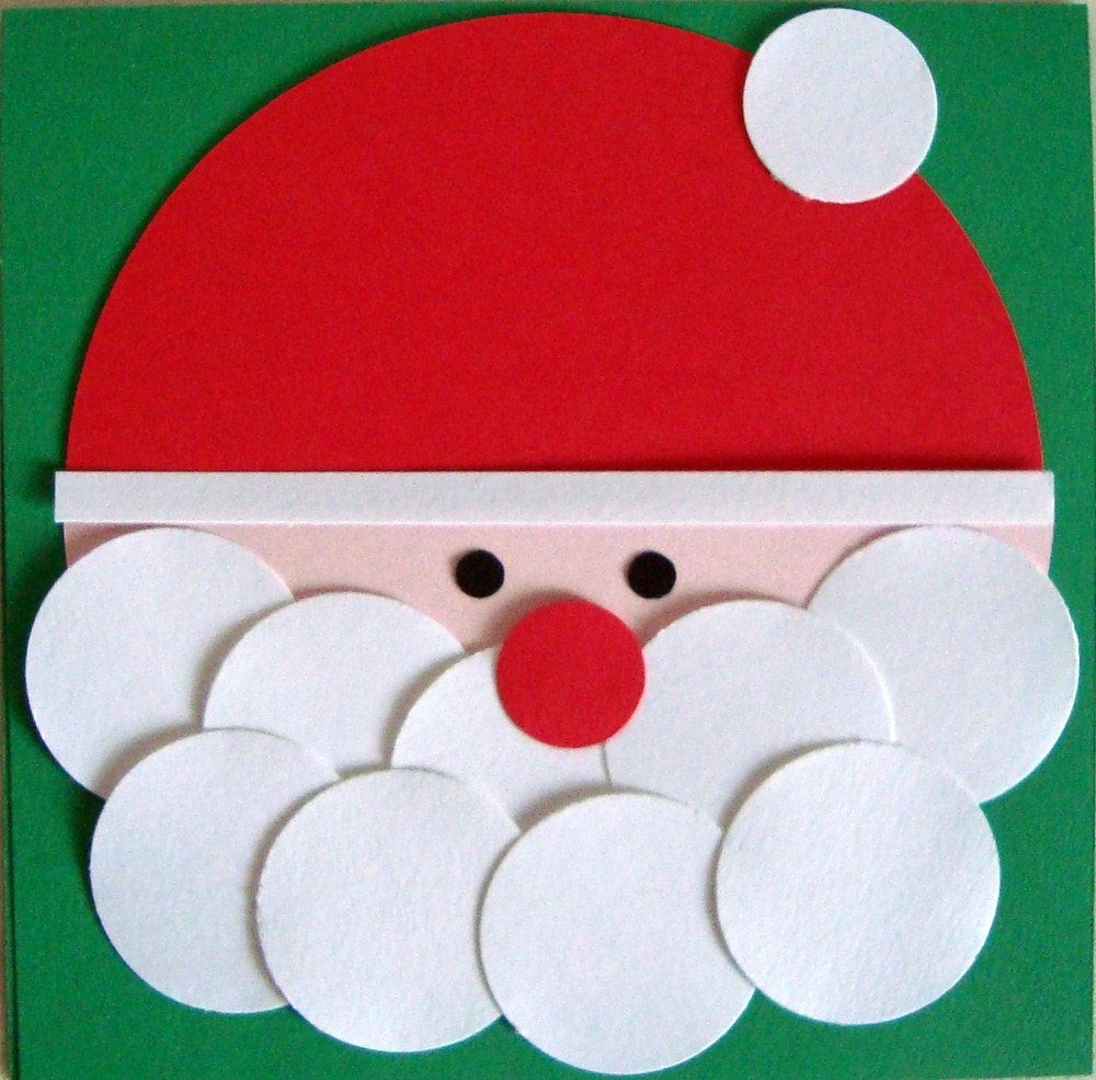 DIY Christmas Cards For Kids
 DIY Christmas Card Kit Santa