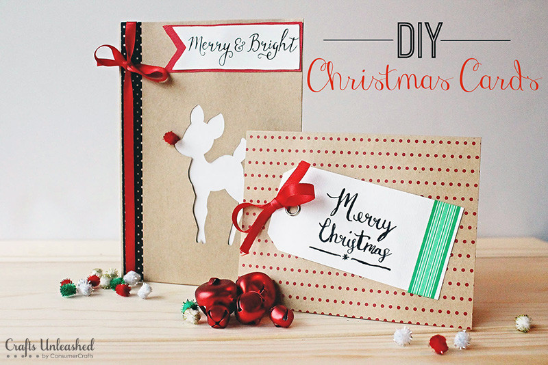 DIY Christmas Cards
 DIY Christmas Cards Merry & Bright Crafts Unleashed