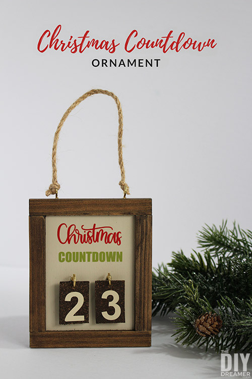 DIY Christmas Countdown
 Christmas Countdown Ornament Days till Christmas