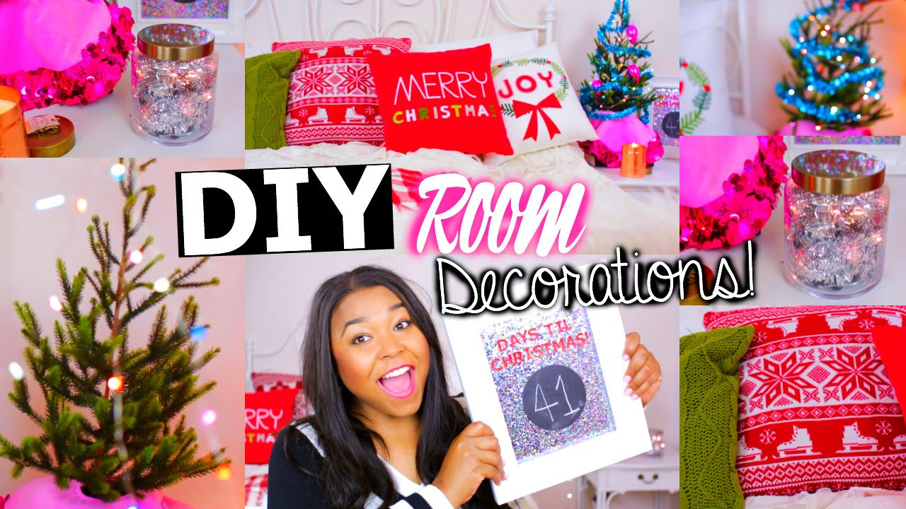 DIY Christmas Decorations For Your Room
 DIY Holiday Room Decorations Easy TUMBLR CHRISTMAS ROOM