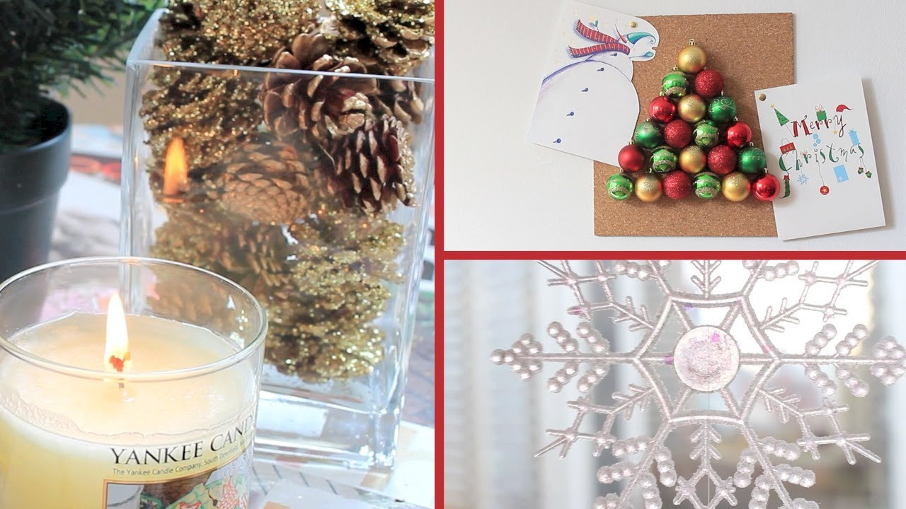 DIY Christmas Decorations For Your Room
 DIY 3 Holiday Room Decor Ideas
