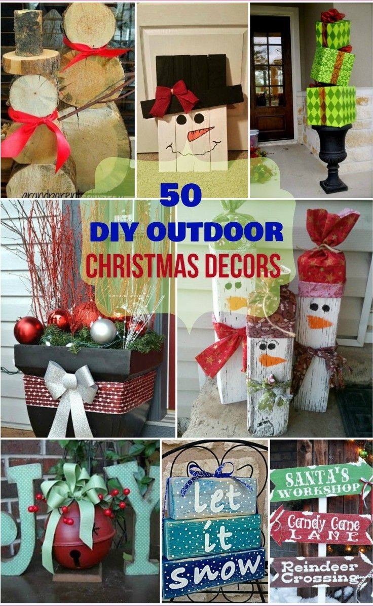 DIY Christmas Decorations Outdoor
 Best 25 Outdoor christmas ideas on Pinterest