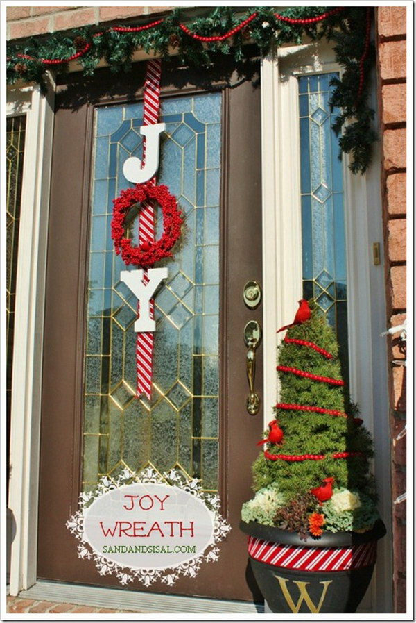 DIY Christmas Door Decoration
 20 Creative DIY Christmas Door Decoration Ideas Noted List