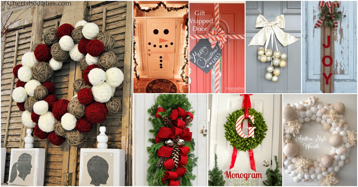 DIY Christmas Door Decoration
 20 DIY Christmas Door Decorations To Make Your Home