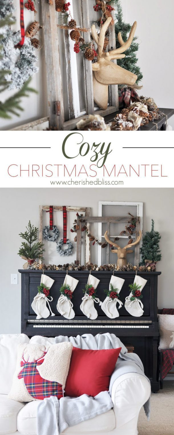 Diy Christmas Fireplace Decorations
 DIY Christmas Mantel and Decor Ideas landeelu