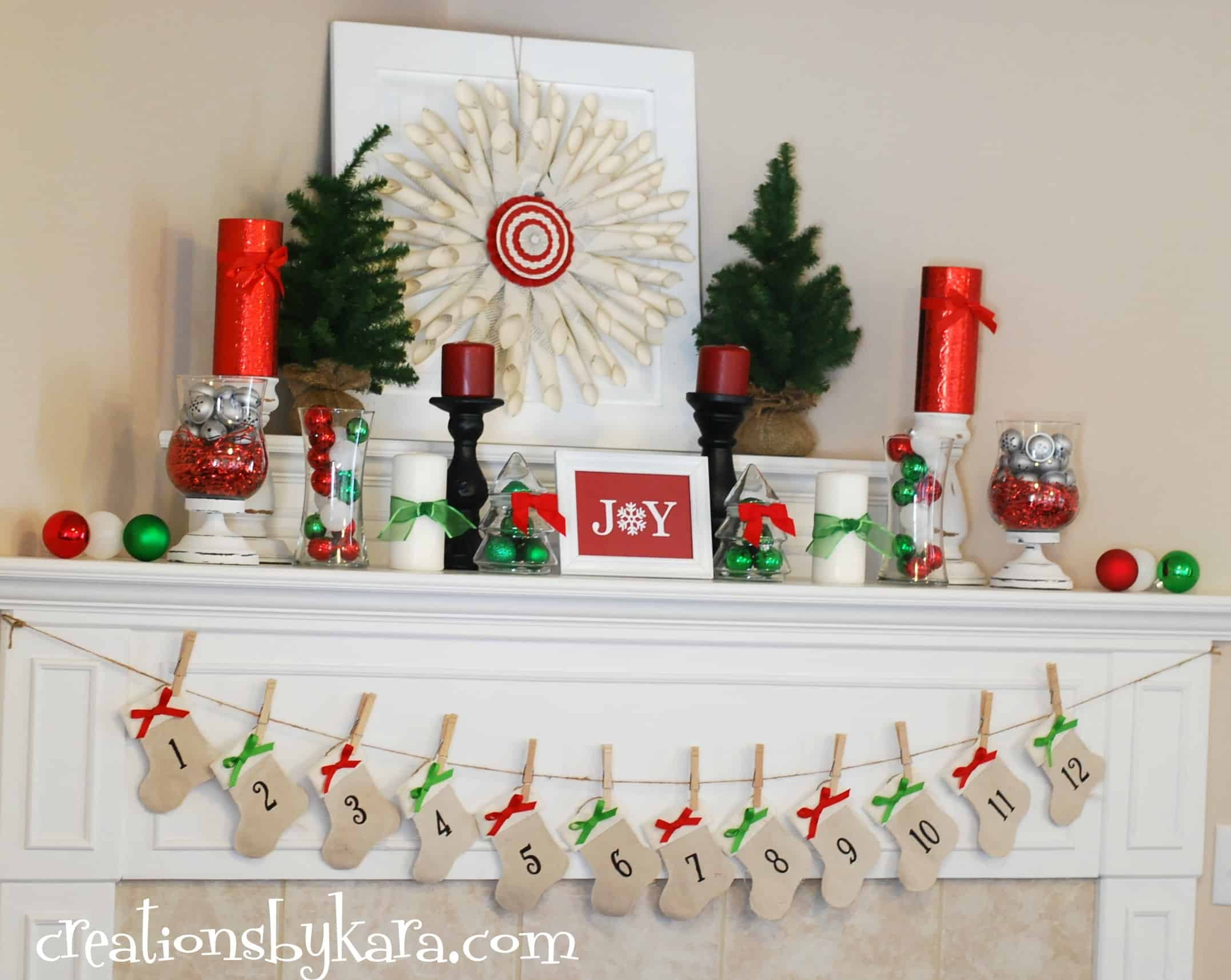 Diy Christmas Fireplace Decorations
 Painted Oak Fireplace Mantel