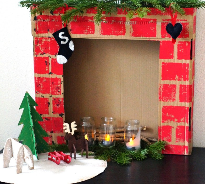 DIY Christmas Fireplace
 Getting into the Christmas spirit some DIY decorations