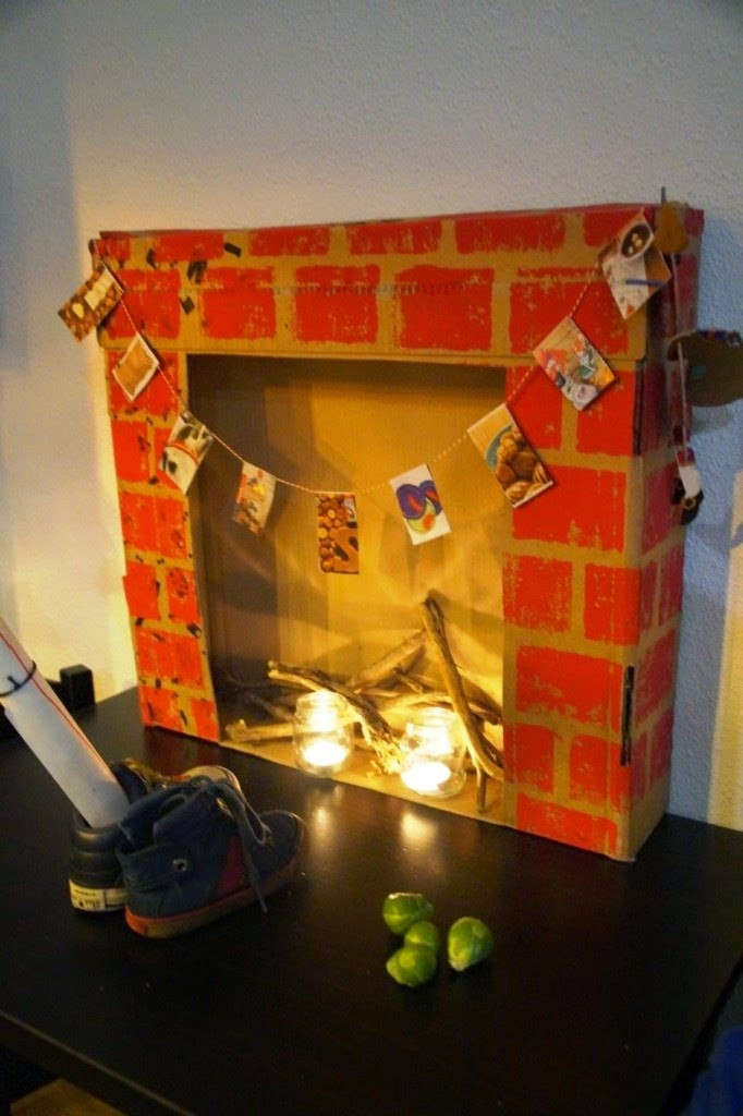 Diy Christmas Fireplace
 Holiday crafting DIY fireplace and more