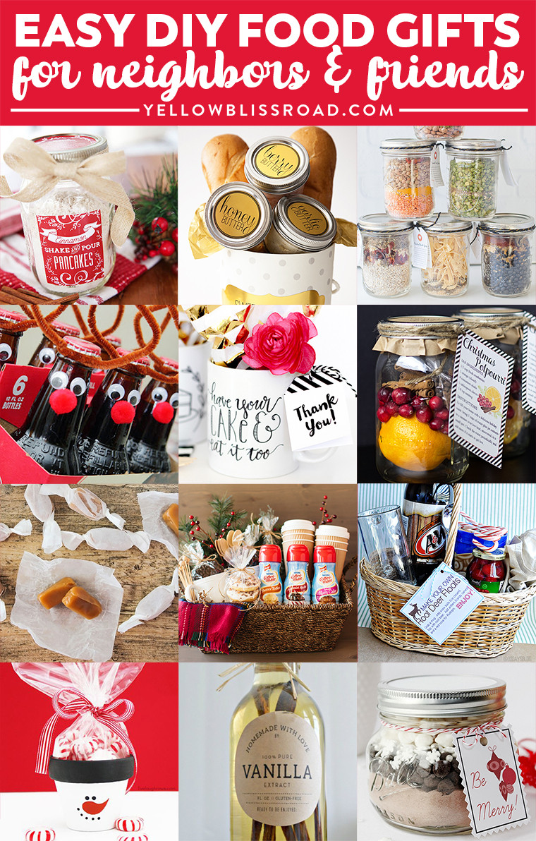 DIY Christmas Food Gifts
 Bud Gifts Ideas for Friends and Neighbors Homemade