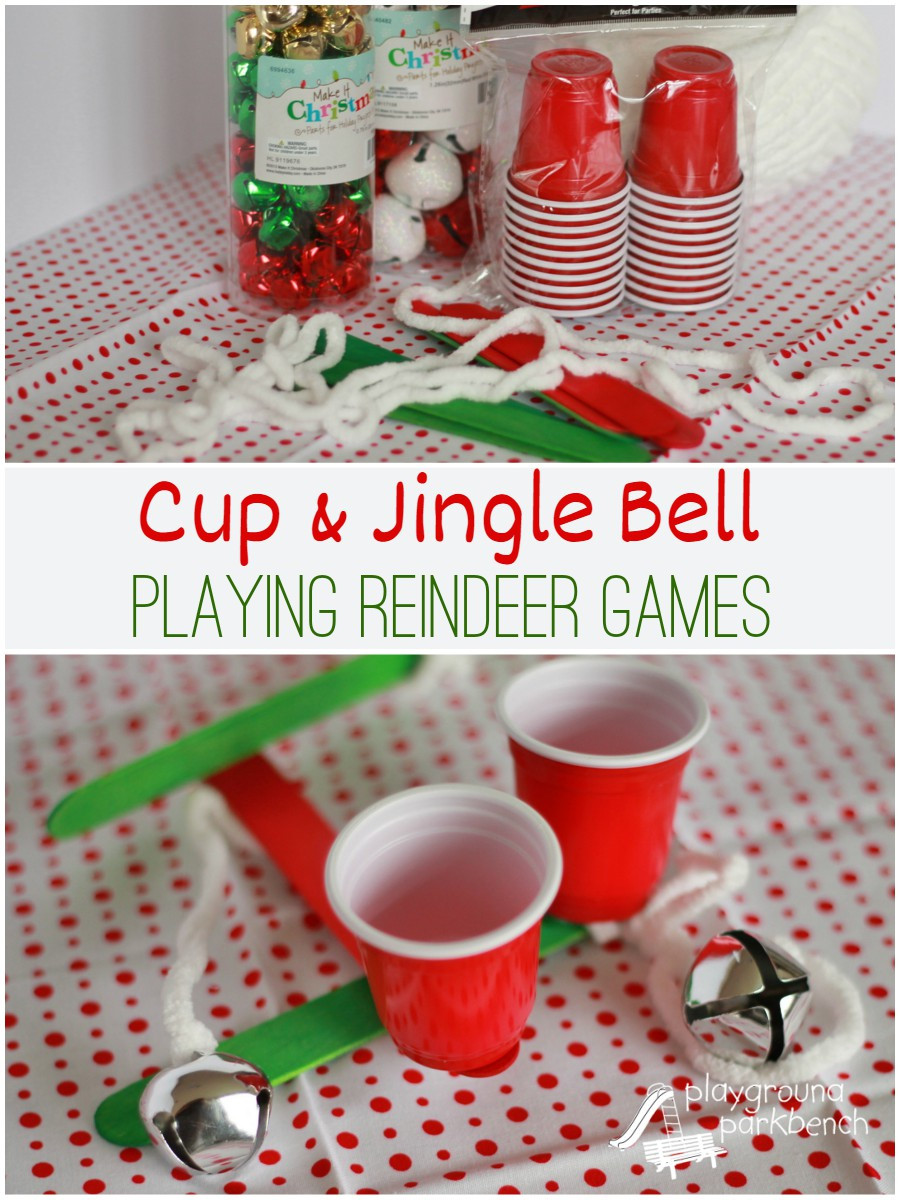 DIY Christmas Games
 Playing Holiday Games Cup and Jingle Bell