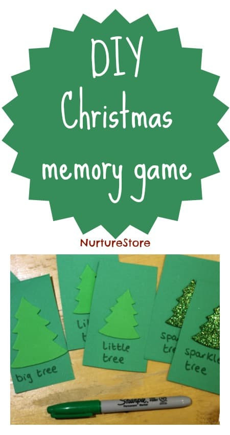 DIY Christmas Games
 DIY Christmas memory game NurtureStore