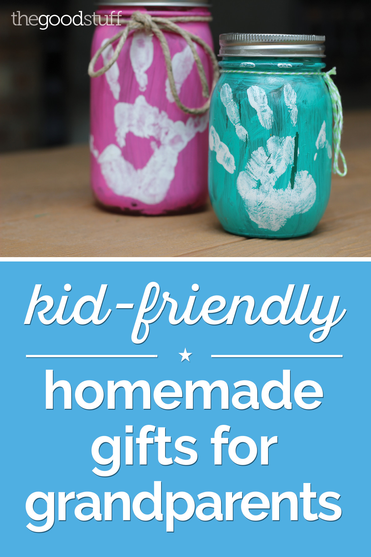 DIY Christmas Gift For Grandparents
 Kid Friendly Homemade Gifts for Grandparents thegoodstuff