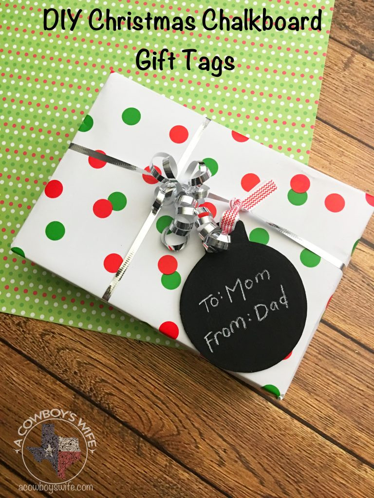 DIY Christmas Gift Tags
 DIY Christmas Chalkboard Gift Tags A Cowboy s Wife