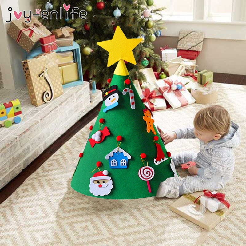 DIY Christmas Gifts 2019
 JOY ENLIFE 3D DIY Felt Christmas Tree With Ornaments Kids