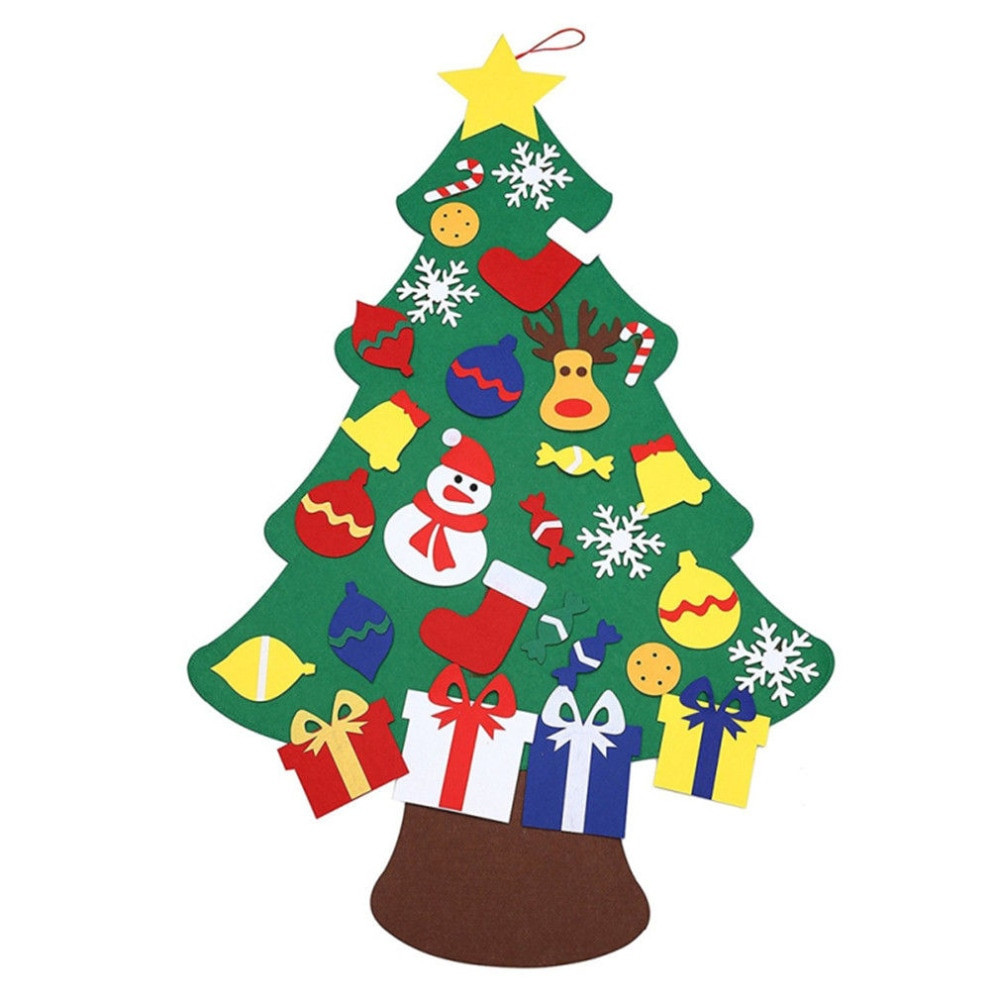 DIY Christmas Gifts 2019
 Fashion Kids DIY Felt Christmas Tree With Ornaments