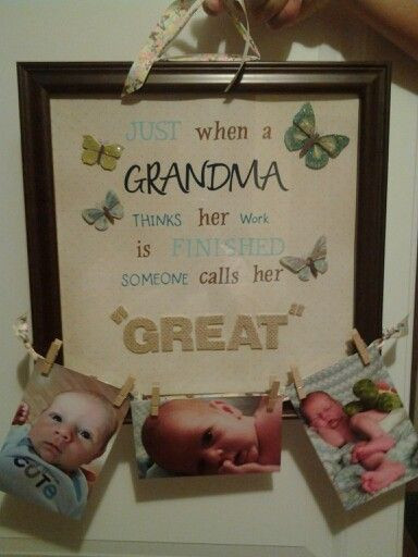 DIY Christmas Gifts For Grandma
 25 best ideas about Great grandma ts on Pinterest