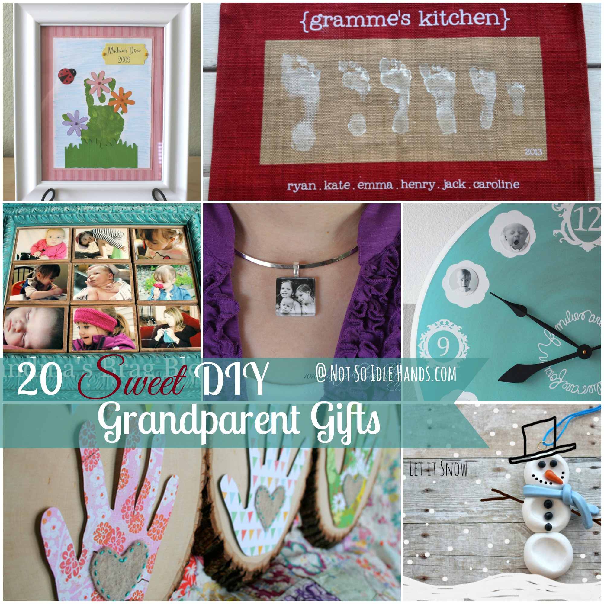 DIY Christmas Gifts For Grandparents
 20 Sweet Handmade Grandparent Gifts