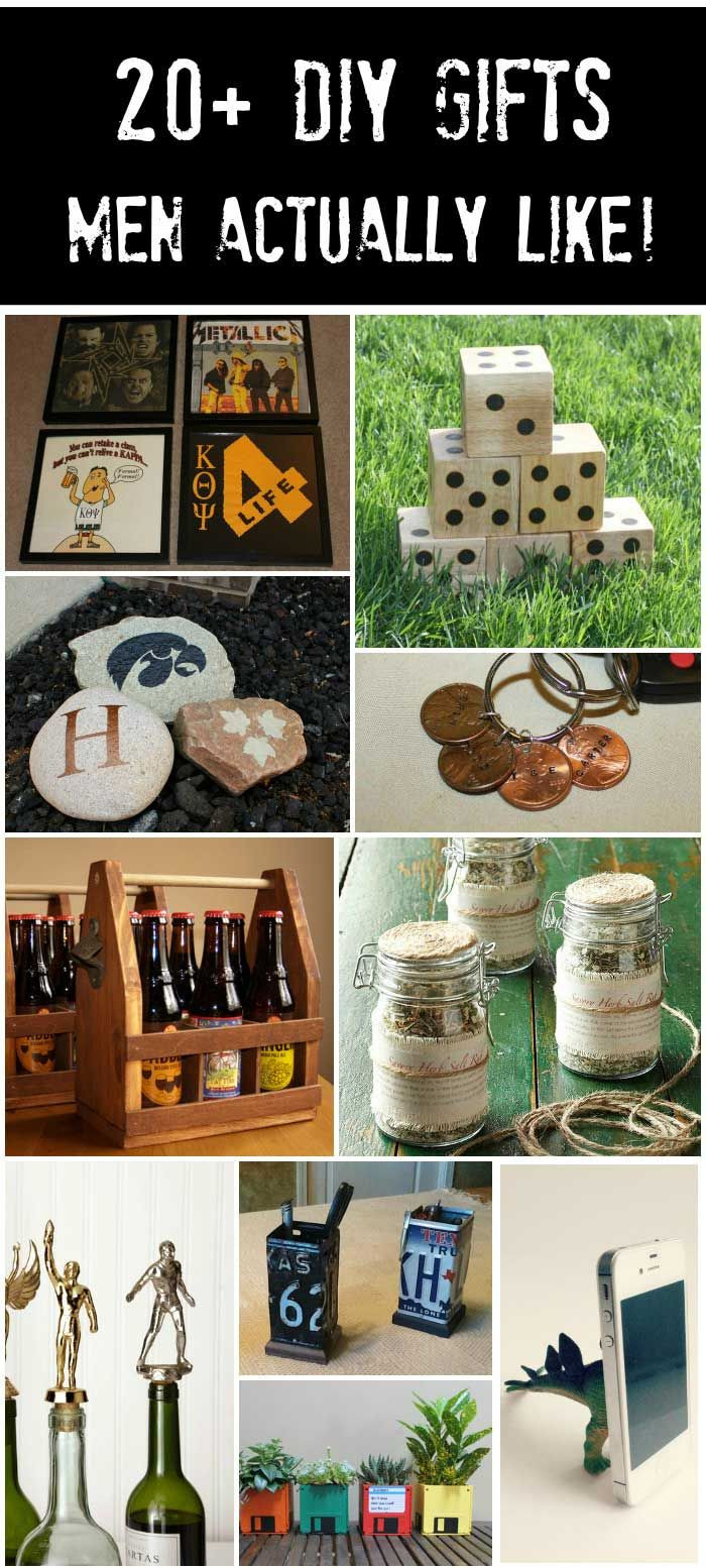 DIY Christmas Gifts For Men
 20 Handmade Gifts Guys will Actually Like