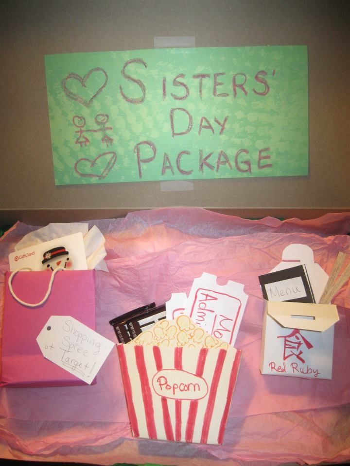 DIY Christmas Gifts For Sisters
 Homemade "Sisters Day Package" as a Christmas present for