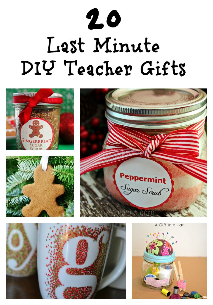 DIY Christmas Gifts For Teachers
 20 Last Minute DIY Teacher Gifts diy ts Trippin