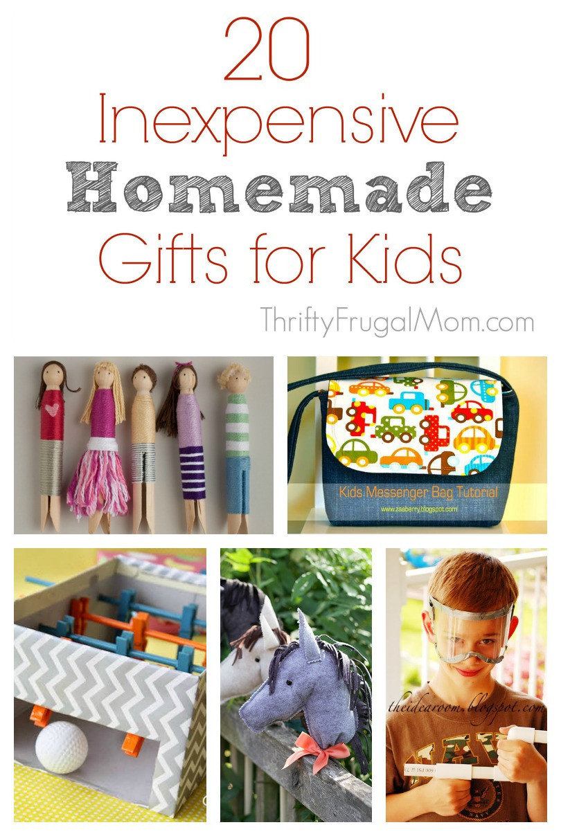 DIY Christmas Gifts From Kids
 20 Inexpensive Homemade Gifts for Kids