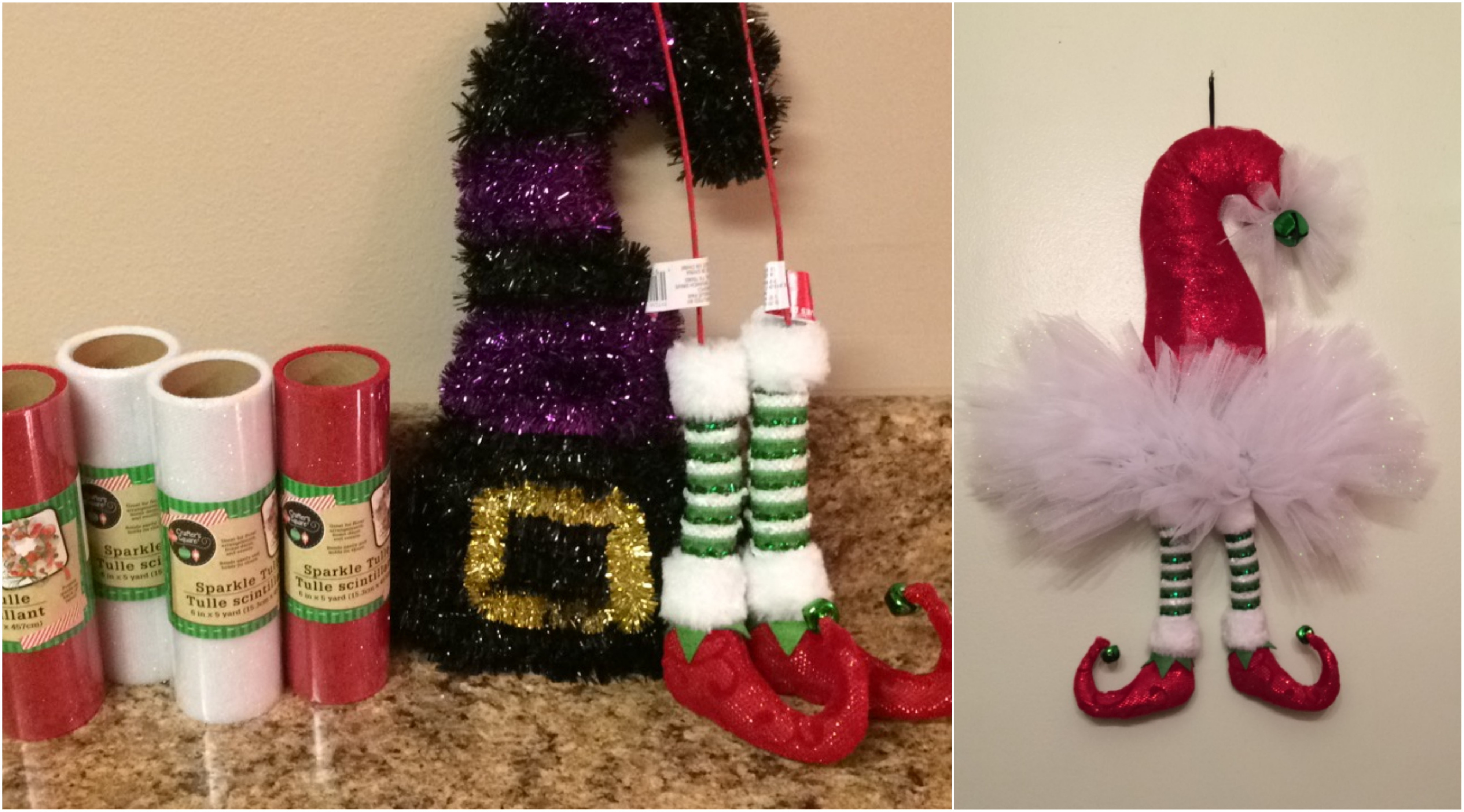 DIY Christmas Hat
 [DIY – Christmas Santa Hat Wreath For Less Than $7 ]