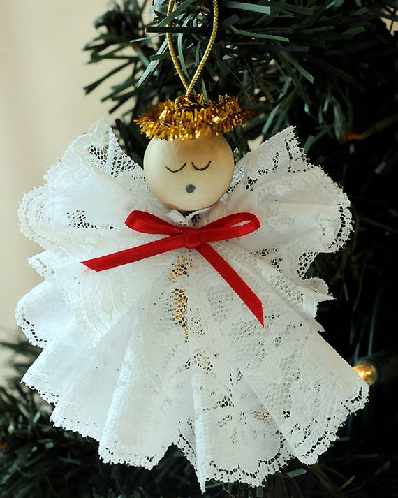 DIY Christmas Lace
 DIY Angel Ornament Christmas Craft Kit Lace Angel Christmas