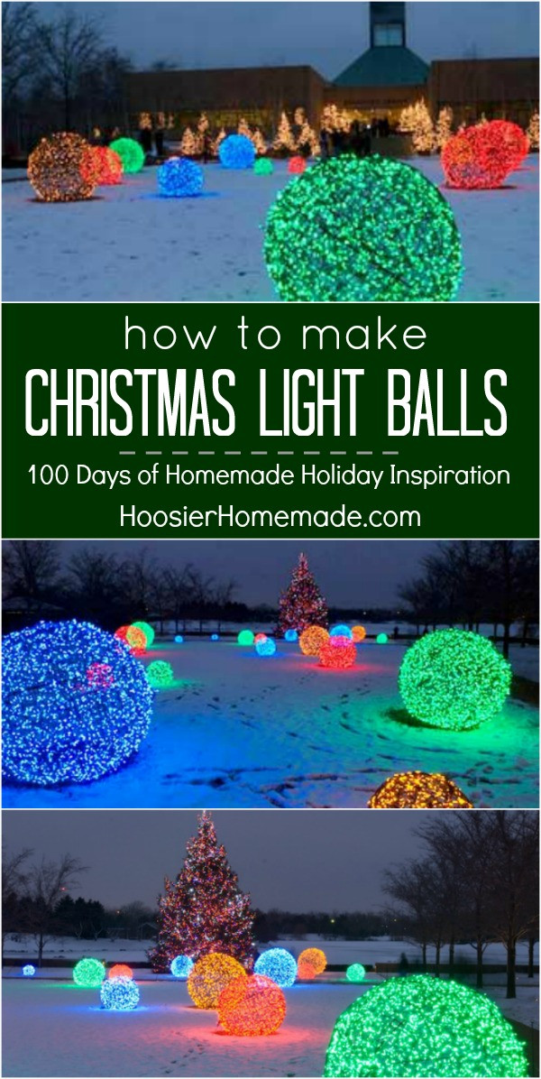 DIY Christmas Light Balls
 How to Make Christmas Light Balls Holiday Inspiration