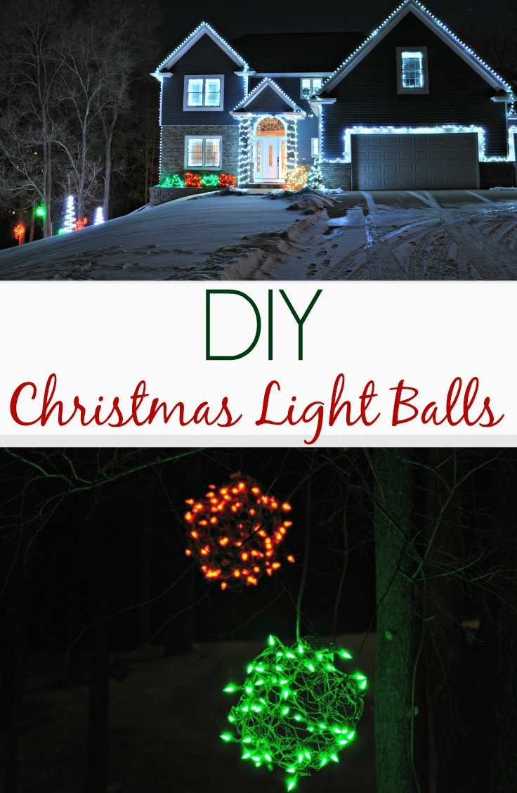 DIY Christmas Lighting
 Lighted Christmas Balls Outdoor Lights 2013 — Decor and