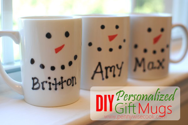 DIY Christmas Mug
 20 Awesome DIY Christmas Gift Ideas & Tutorials