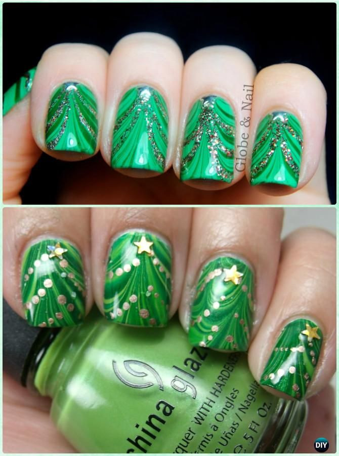 DIY Christmas Nails
 17 Best images about Christmas Tree Nail Art on Pinterest