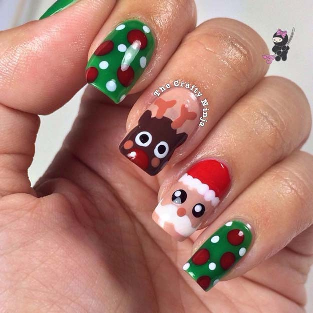 DIY Christmas Nails
 46 Creative Holiday Nail Art Patterns
