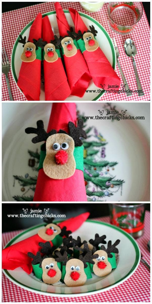 DIY Christmas Napkin Rings
 255 best images about NAVIDAD on Pinterest
