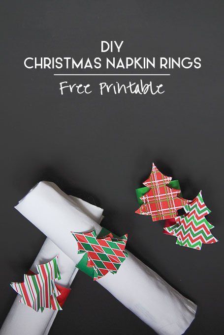 DIY Christmas Napkin Rings
 DIY Christmas Napkin Rings Free Printable
