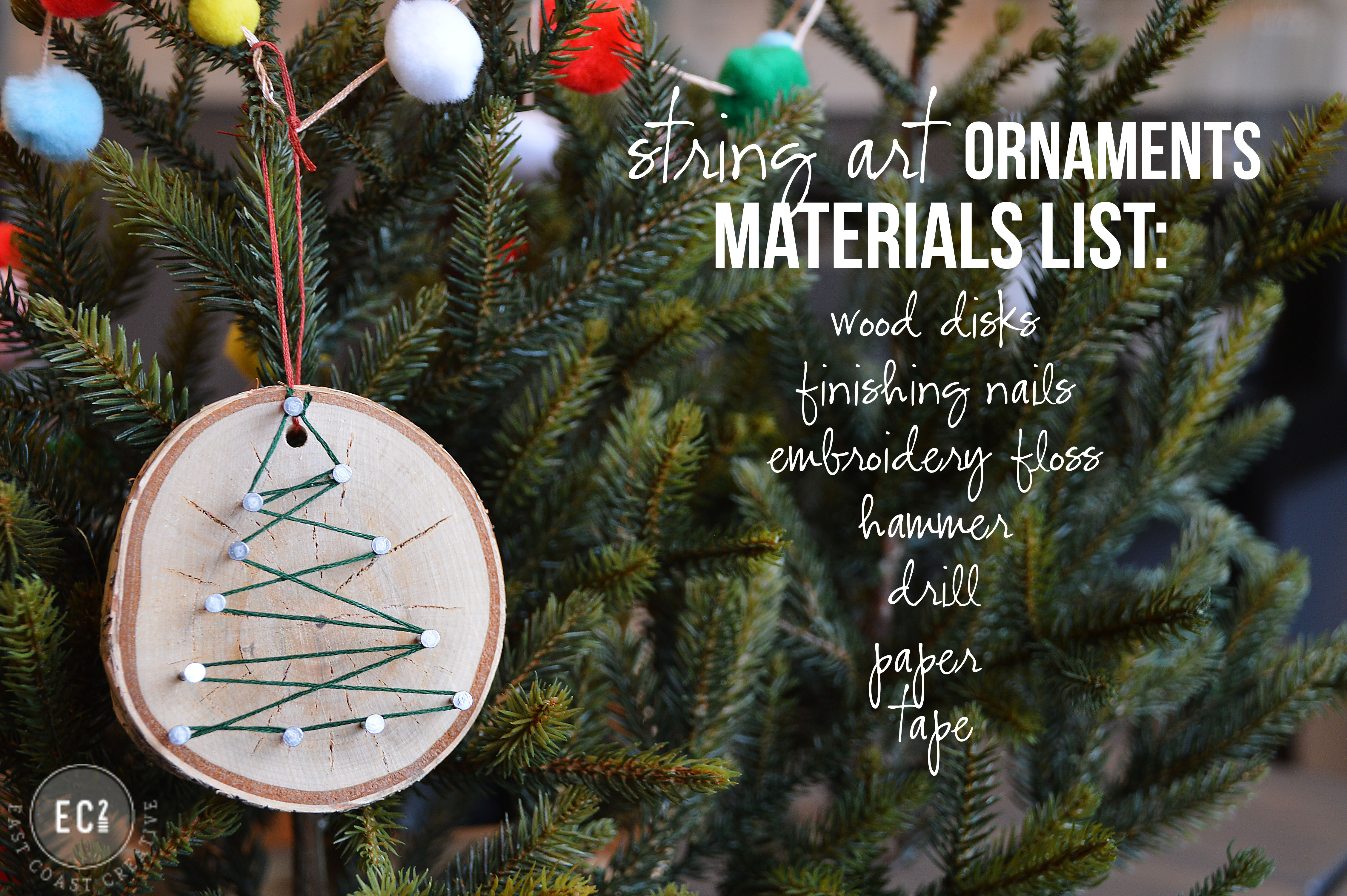 DIY Christmas Ornament
 Handmade Christmas Ornaments String Art Ornaments