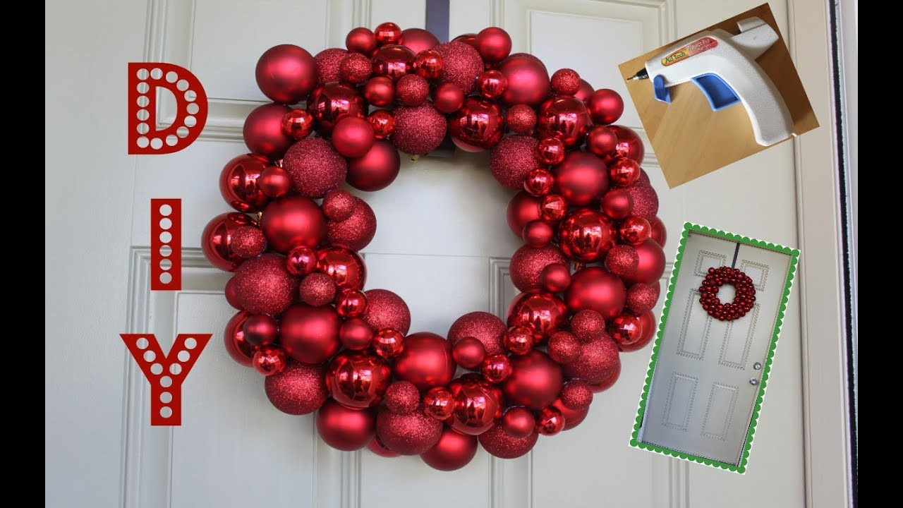 DIY Christmas Ornament Wreath
 Easy DIY Ornament Wreath