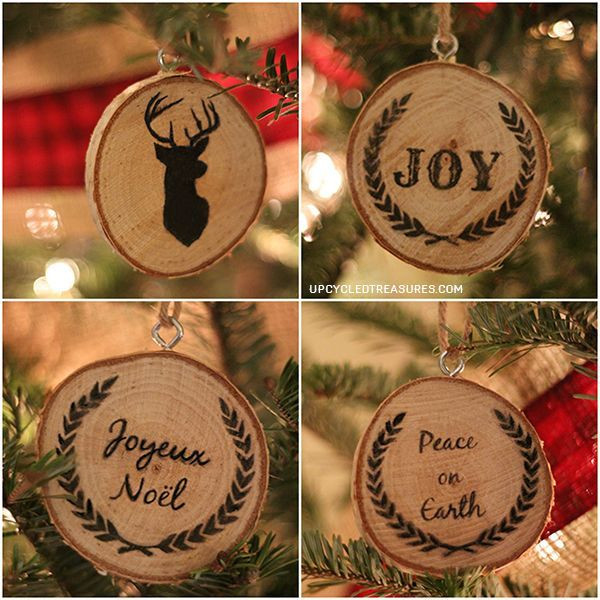 DIY Christmas Ornaments As Gifts
 Personalized Wood Slice Christmas Ornaments & Gifts