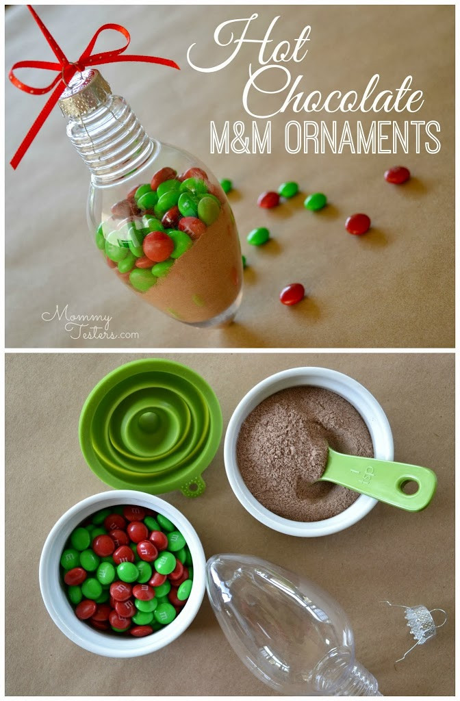 DIY Christmas Ornaments As Gifts
 DIY Hot Chocolate Ornaments with M&M s Hello Splendid