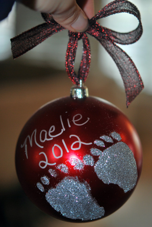 DIY Christmas Ornaments As Gifts
 DIY Holiday Footprint Ornaments A Perfect Holiday Gift