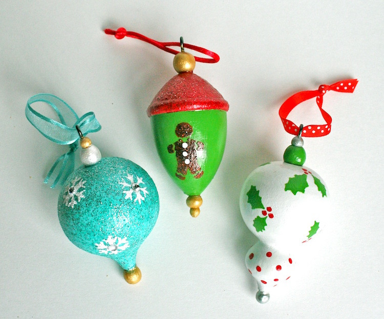 DIY Christmas Ornaments Martha Stewart
 Martha Stewart Crafts Painted Ornaments Mod Podge Rocks